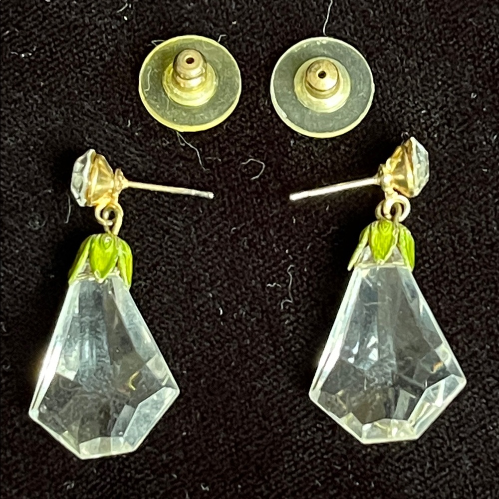 Vintage Post and Dangle Earrings - Picture 3 of 6